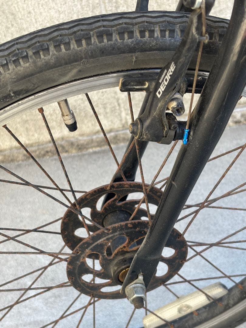 ミニ自転車 黒 バスケット付き