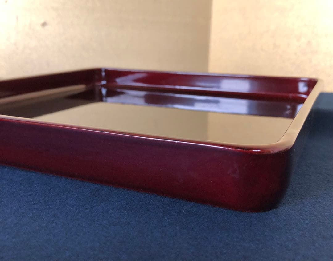 ❗️割引《R》春慶塗 四方膳5客 会席膳 隅丸 木製漆器 木箱　251216お5