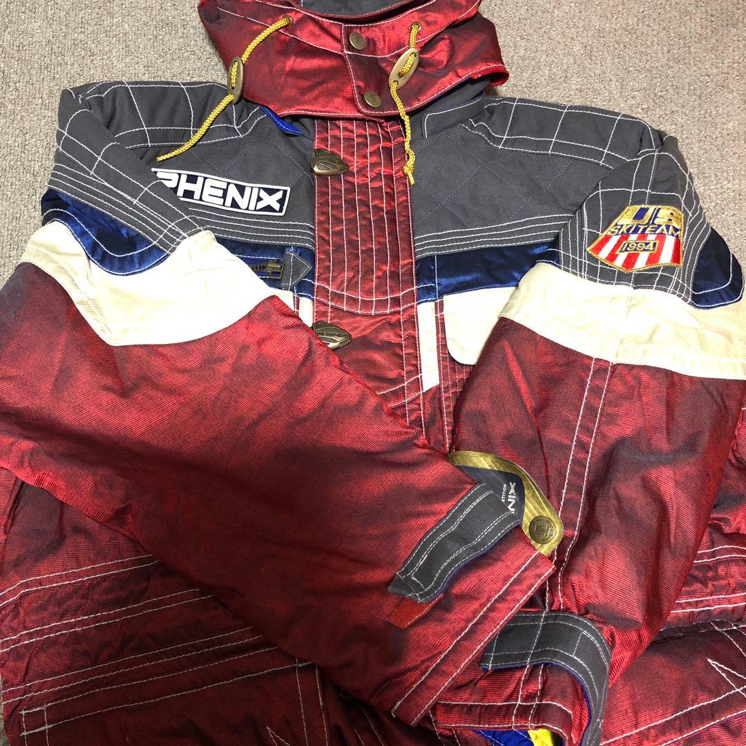 美品　PHENIX スキーウェア レッド/ネイビー