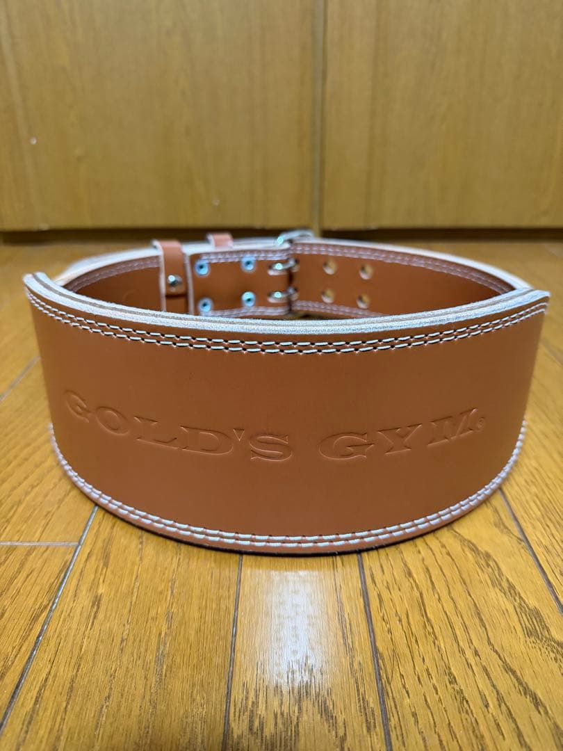ゴールドジム プロレザーベルト L