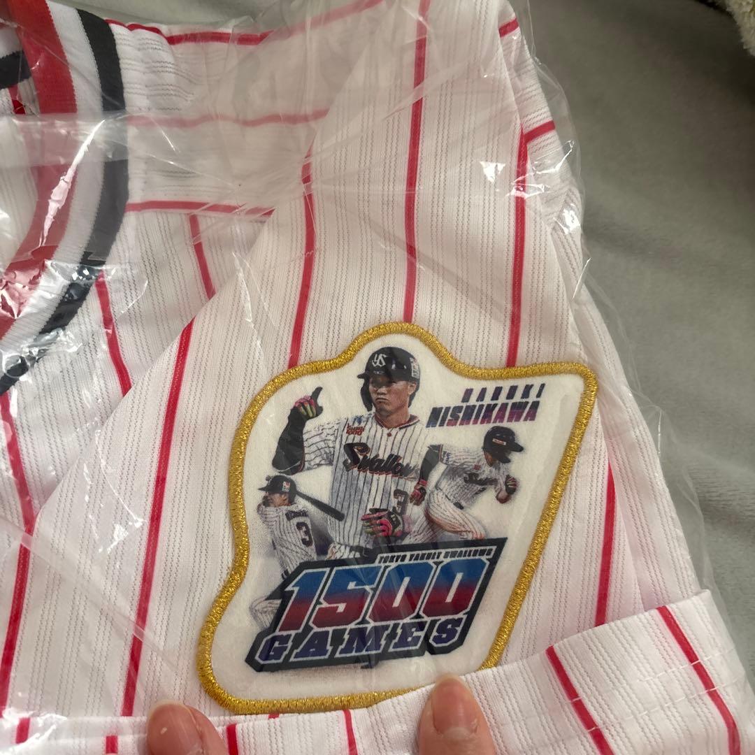 1500試合記念　ヤクルト　西川遥輝　ユニフォーム　1500games 記念ユニ