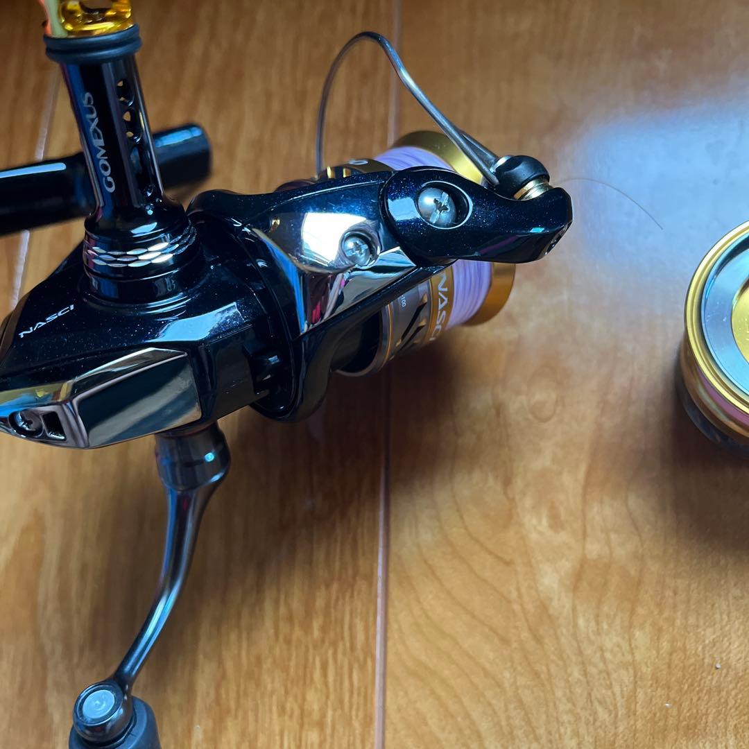 シマノ　ナスキー500改造品　替えスプール付き