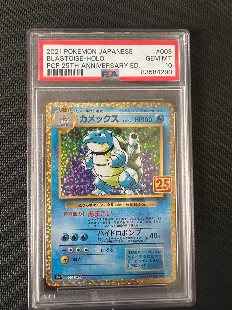 ゆっちおたんじょうびピカチュウ25thカメックス25th