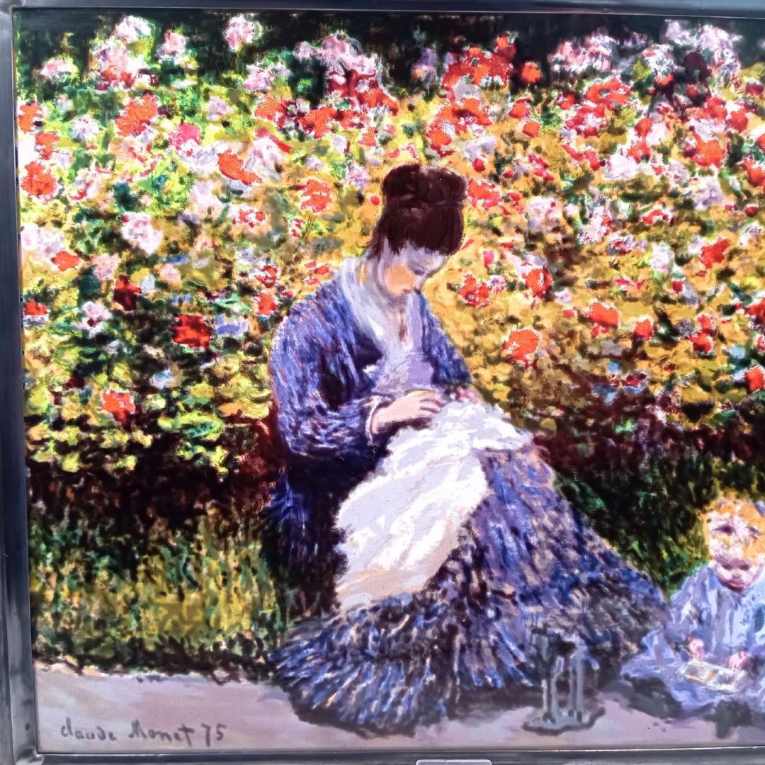 モネ ステンドグラス カミーユと子供ボストン美術館グラスマスターズ