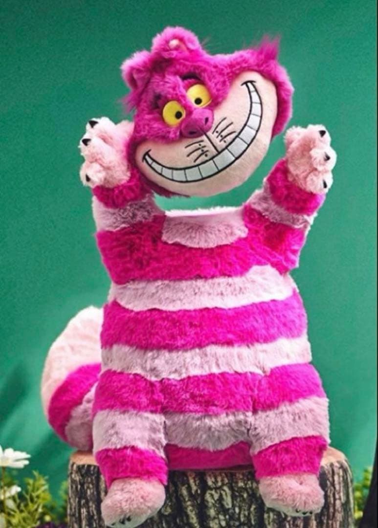 【期間限定値下げ】チェシャ猫　44cm ぬいぐるみ　ピンク ディズニー