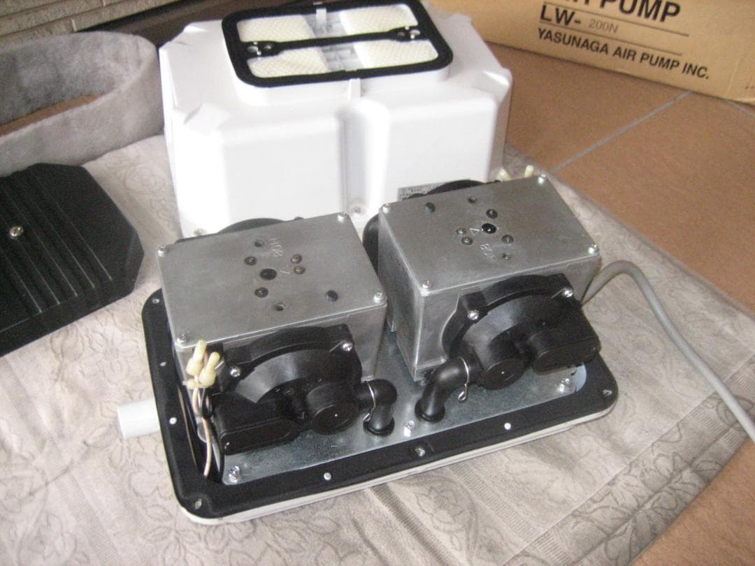 【強力//200L（安永）LW-200】222 　エアポンプ　ブロワー　浄化槽