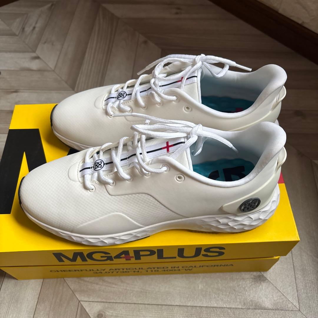 MG4PLUS ホワイト ゴルフシューズ