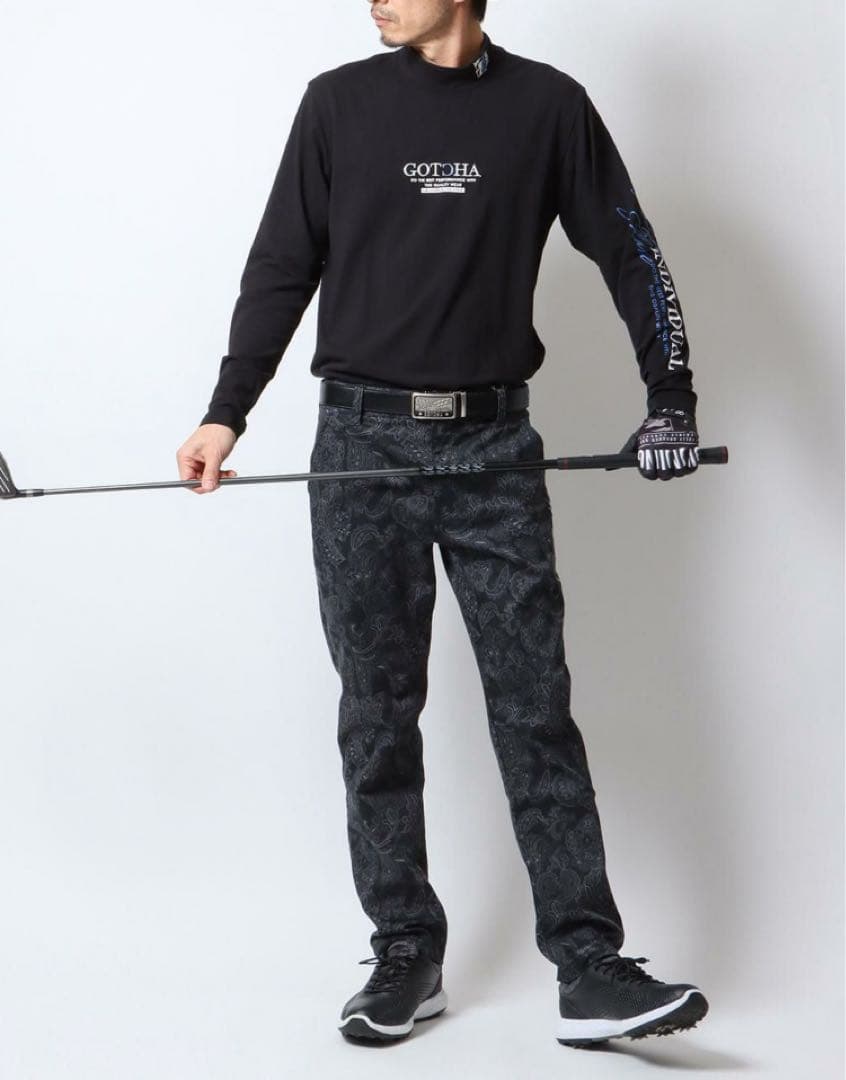 新品未使用　GOTHA GOLF ストレッチペイズリー柄パンツ L