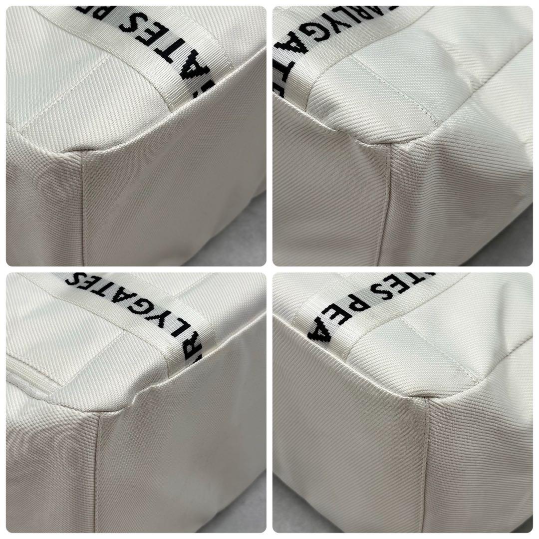 美品✨PEARLY GATES ロッカーバッグ 大型 ロゴ 大容量 白