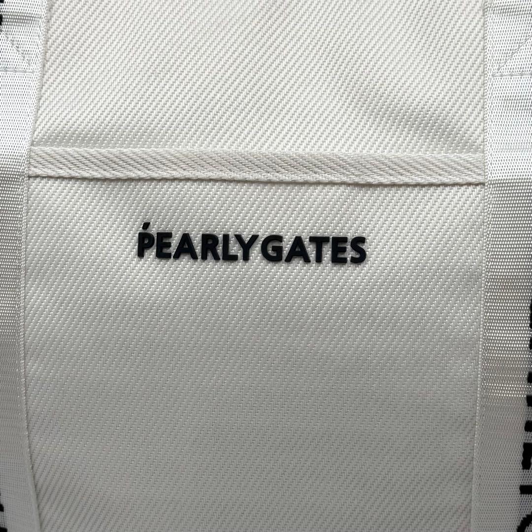 美品✨PEARLY GATES ロッカーバッグ 大型 ロゴ 大容量 白