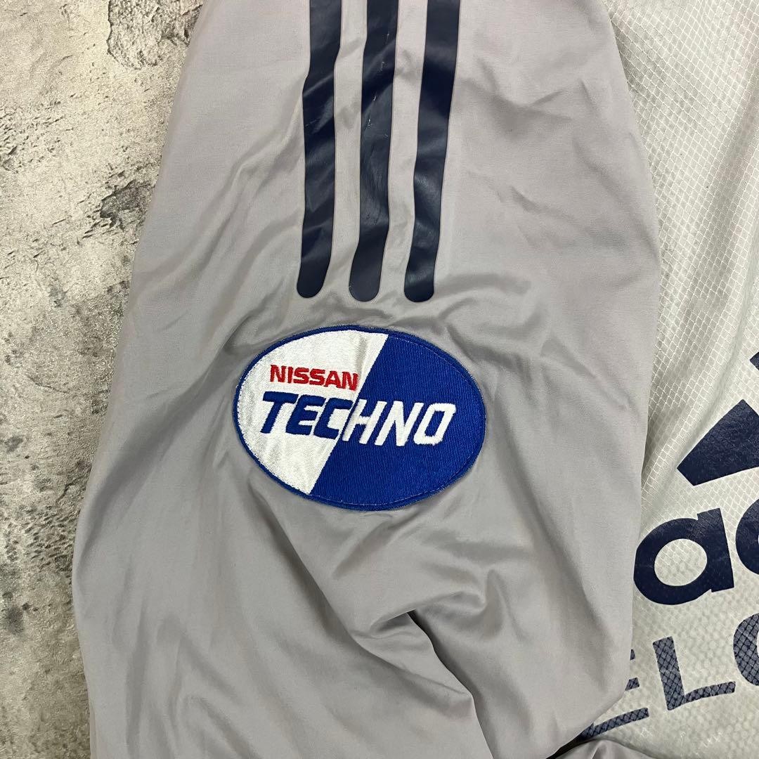 00s adidas 横浜F・マリノス 長袖ピステトップ 日本製 古着 企業ロゴ