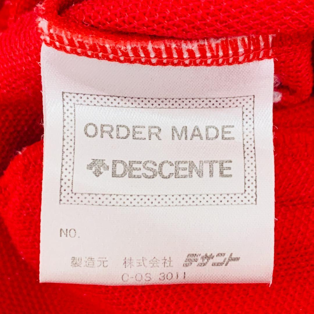 希少 保存◎ デサント製 adidas トラックスーツ 赤 日本製 70s後期