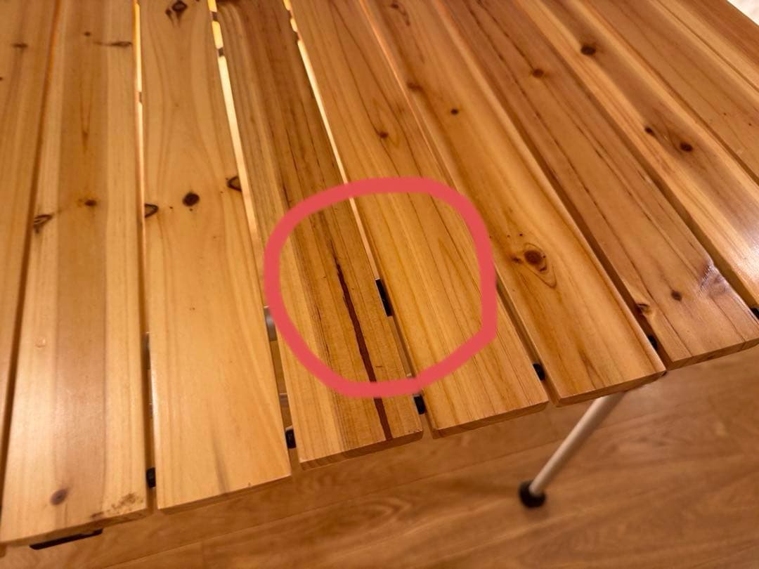 Coleman 折りたたみ木製テーブルナチュラルウッドロールテーブル120廃盤2