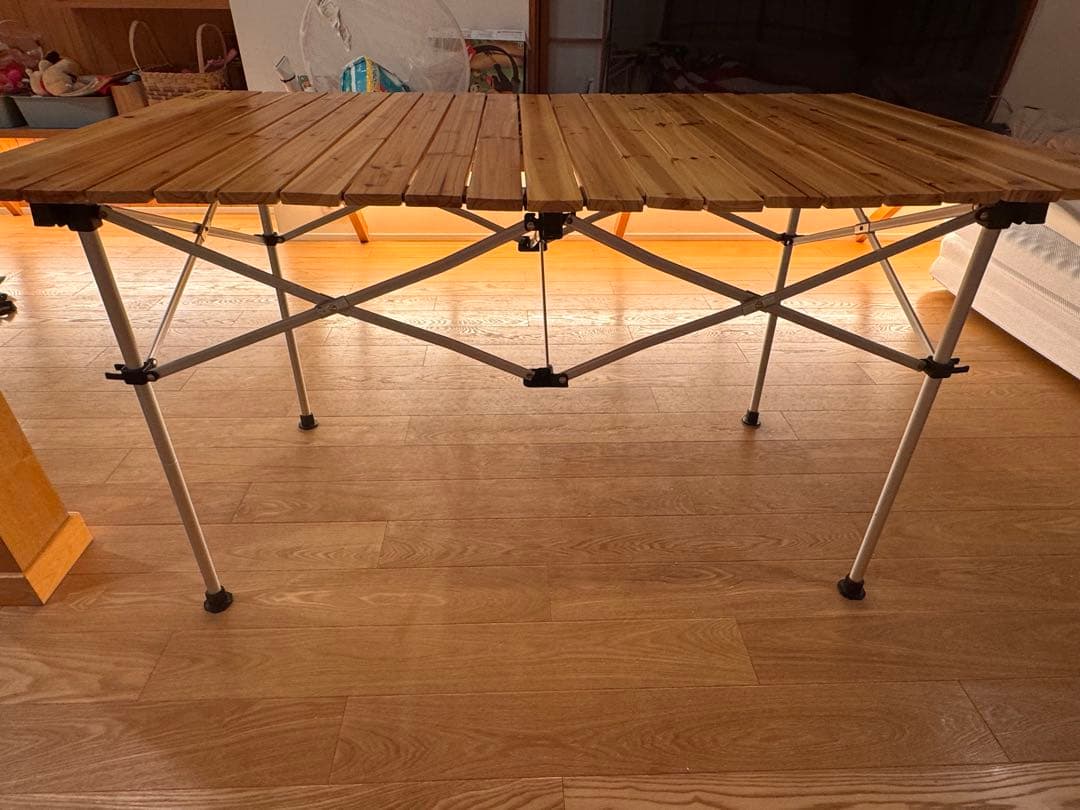 Coleman 折りたたみ木製テーブルナチュラルウッドロールテーブル120廃盤2