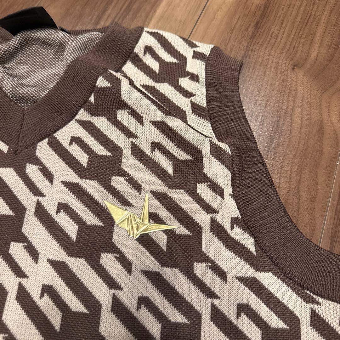 1piu1uguale3 ニットベスト III ブラウン