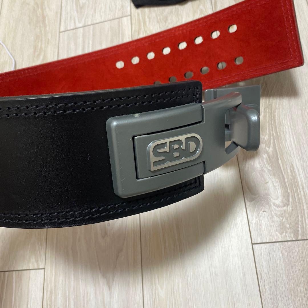 SBD パワーベルト 黒/赤 サイズ調整可能