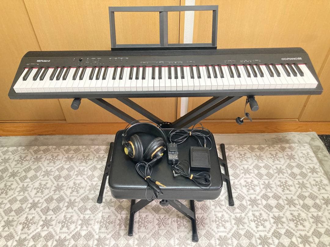 ☆付属品多数！ Roland ローランド 88鍵盤 電子キーボード GO-88P