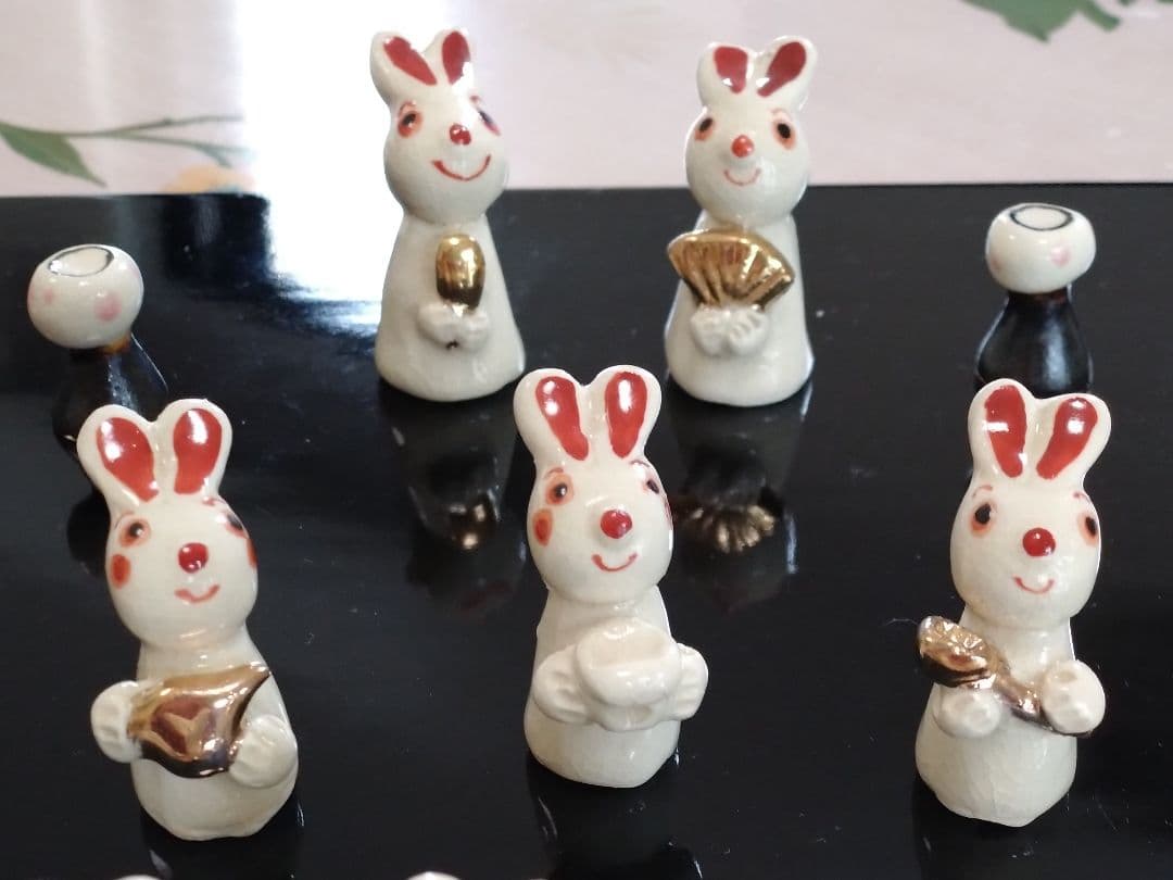 雛人形　ウサギ　薩摩焼 　雛セット