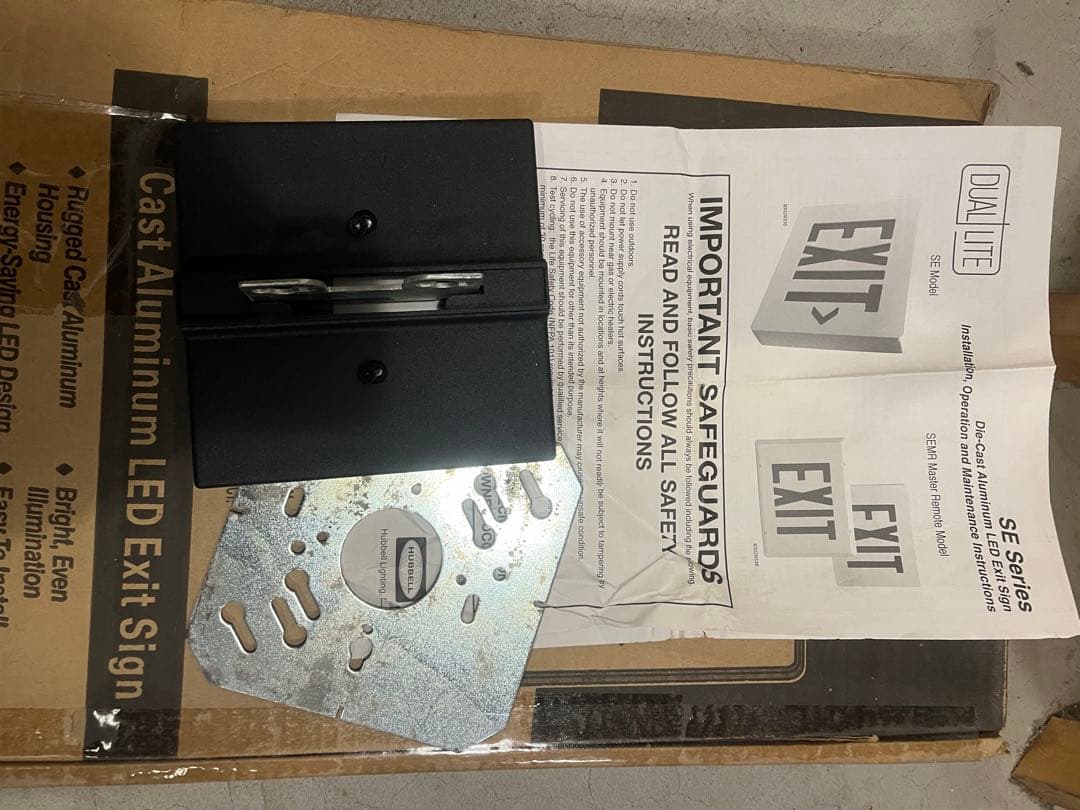 アルミニウム LED EXIT サイン