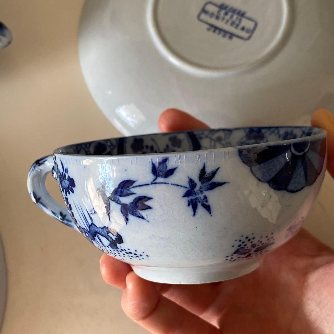 Creil et Montereau JAPONカップ&ソーサー　一客　秋月さま