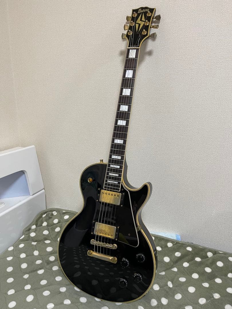 日本製 Burny バーニー レスポールカスタムタイプ エレキギター ジャンク