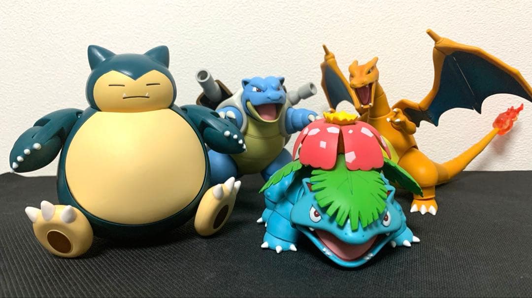 D-Arts ポケモン 御三家+カビゴンアクションフィギュア4点セット