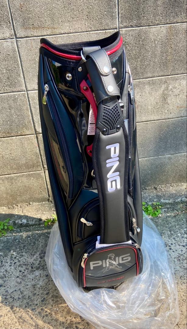 PING キャディバッグ CB-U2304 9.5型 日本モデル 黒赤