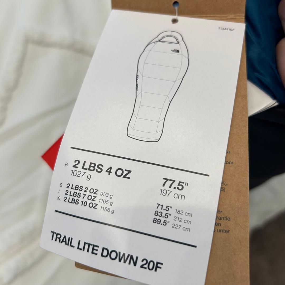 The North Faceノースフェイス 寝袋 Trail Lite 20