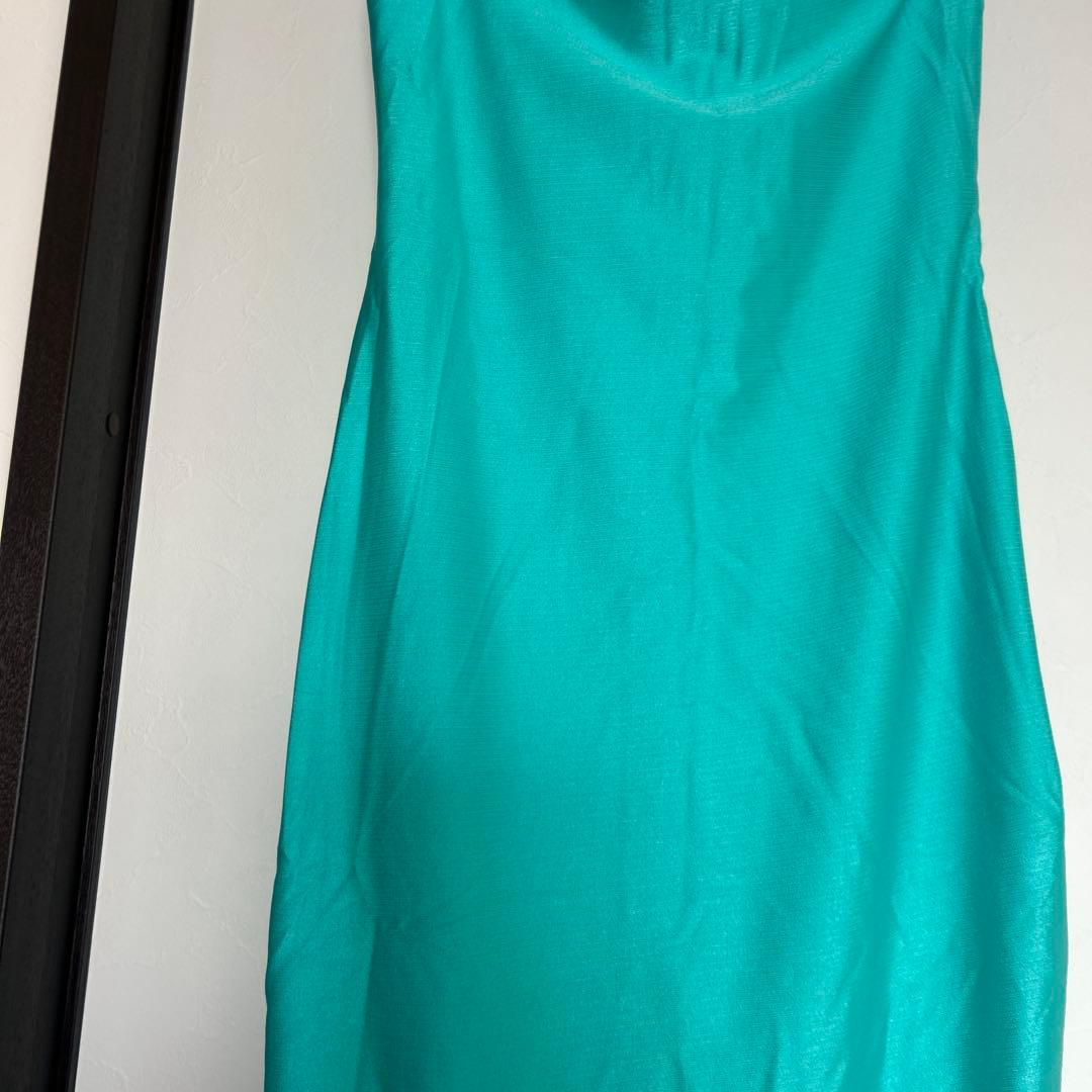 フラダンス　ドレス　マウナロア　ワンピース エメラルドグリーン　1004