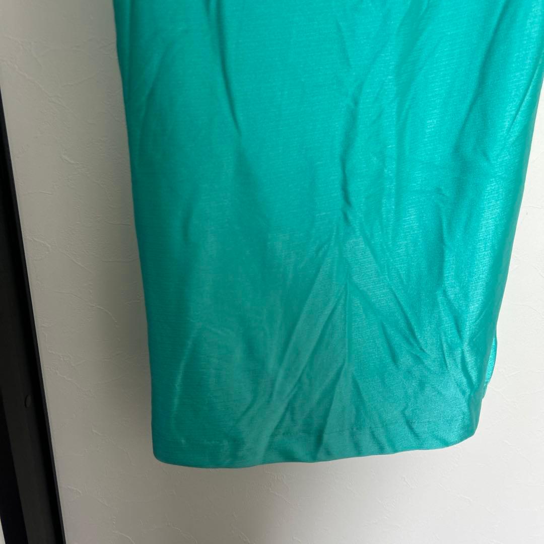 フラダンス　ドレス　マウナロア　ワンピース エメラルドグリーン　1004