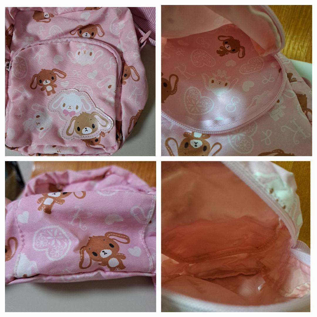 シューズバニーズ ミニショルダーとペットボトルケースとクッションカバー折り畳み傘