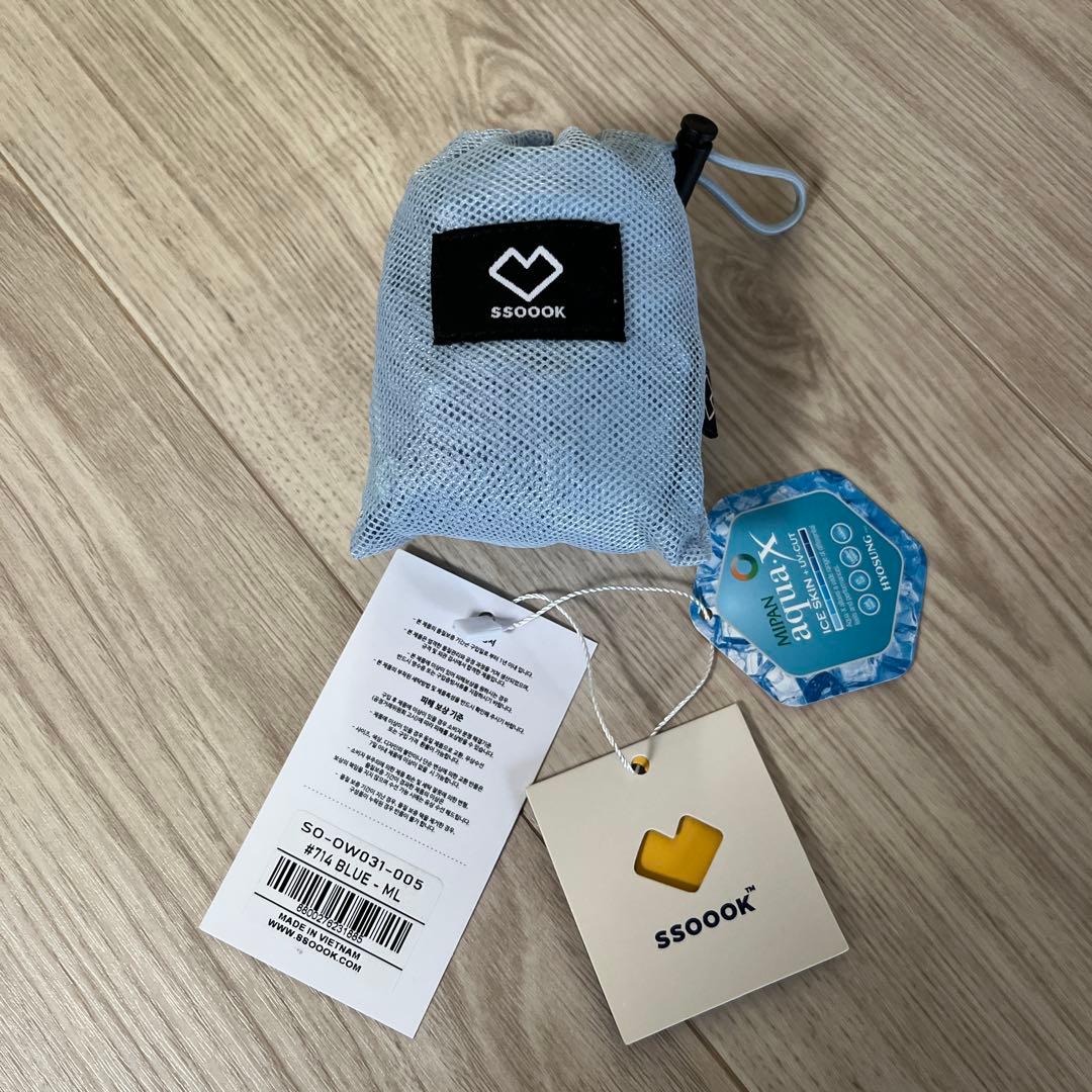 SSOOOK クールメッシュカバーオール SO-OW031 水色 MLサイズ