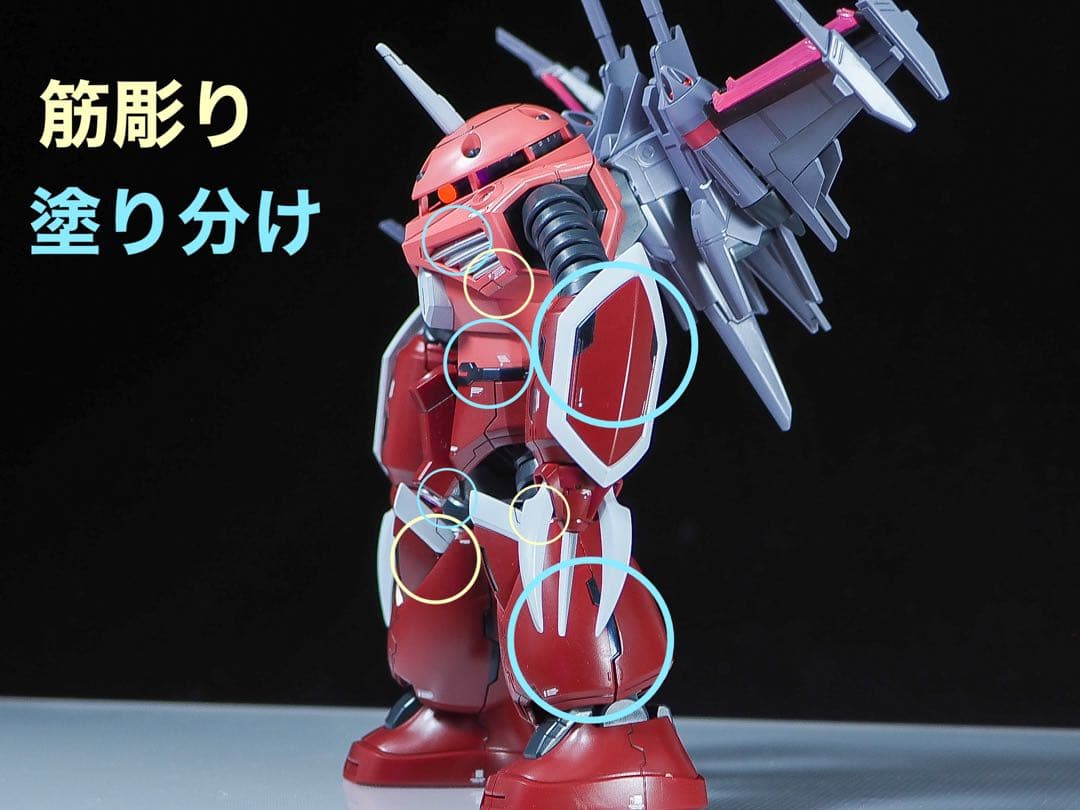 HG 1/144 ズゴック 筋彫り　塗り分け追加　全塗装　完成品　ラスト