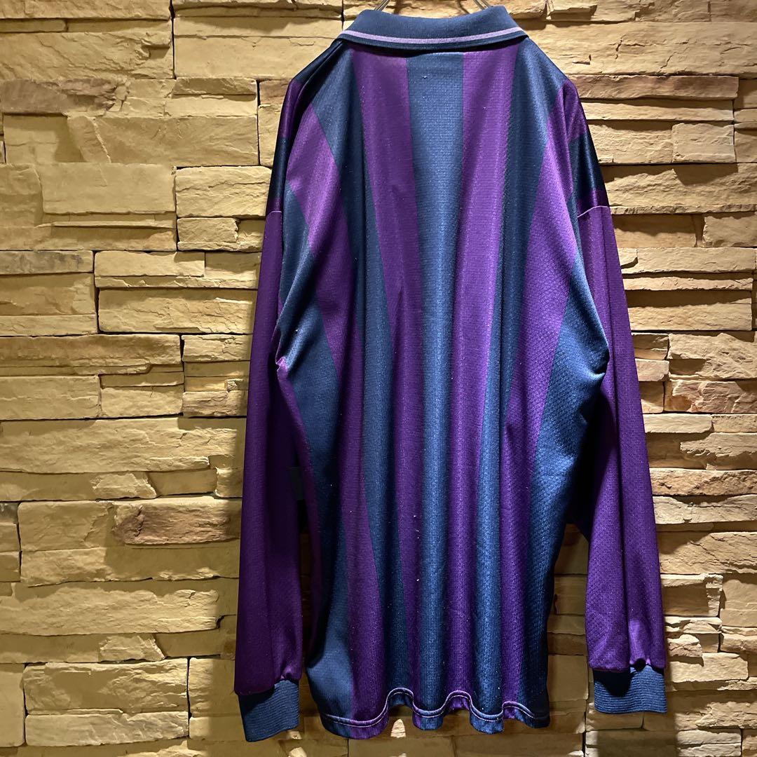 【極希少】90s'美品/pony×トッテナム/スパーズ/長袖ユニフォーム/紫/L