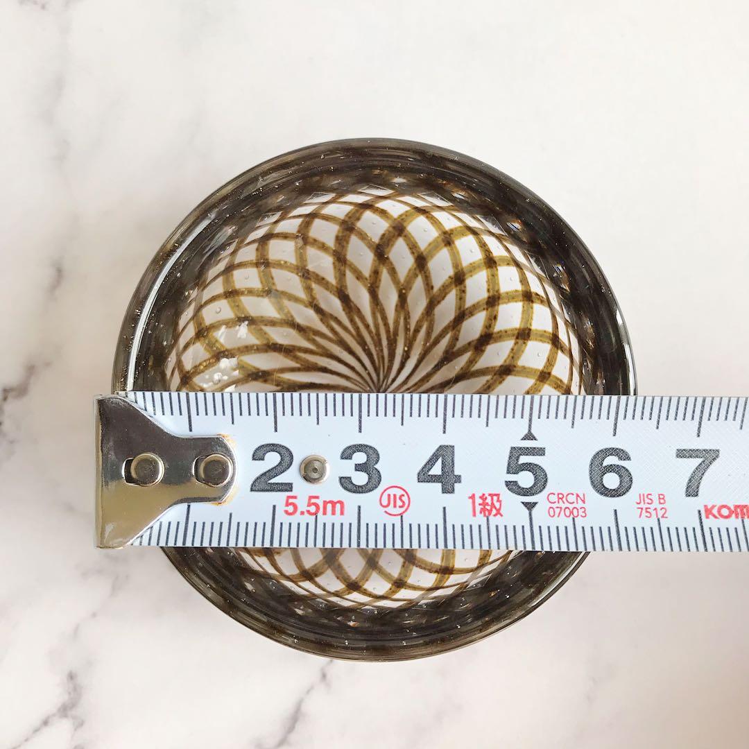 小西潮さん作　ガラスの茶入れ