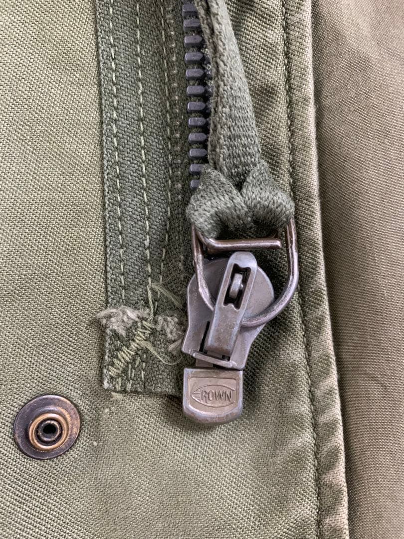 米軍実物　M-51 フィールドジャケットcrownジッパー S-S アメリカ軍