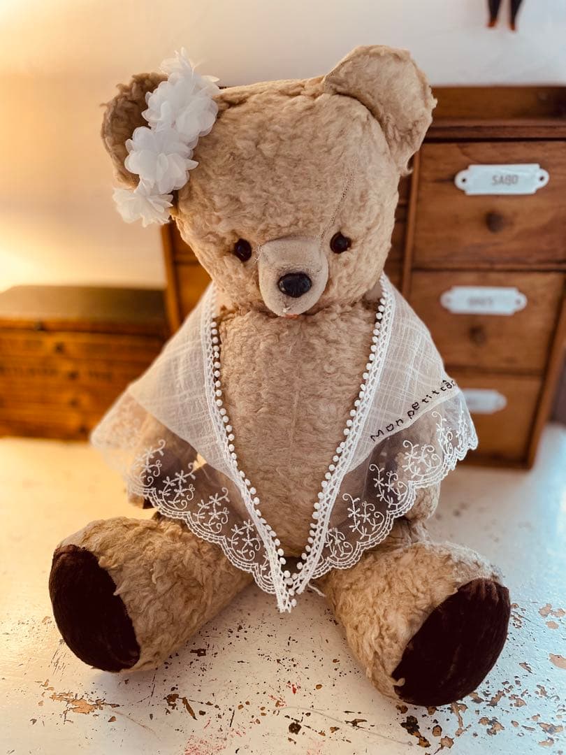 フランス　ヴィンテージベア　モコモコ♡⸝⸝⸝⸝ アンティークベア
