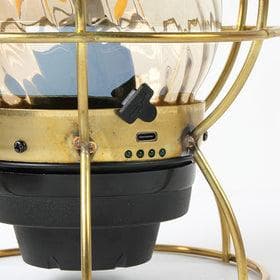 ジャンク ベアボーンズ BAREBONES レイルロードランタンLED ブラス