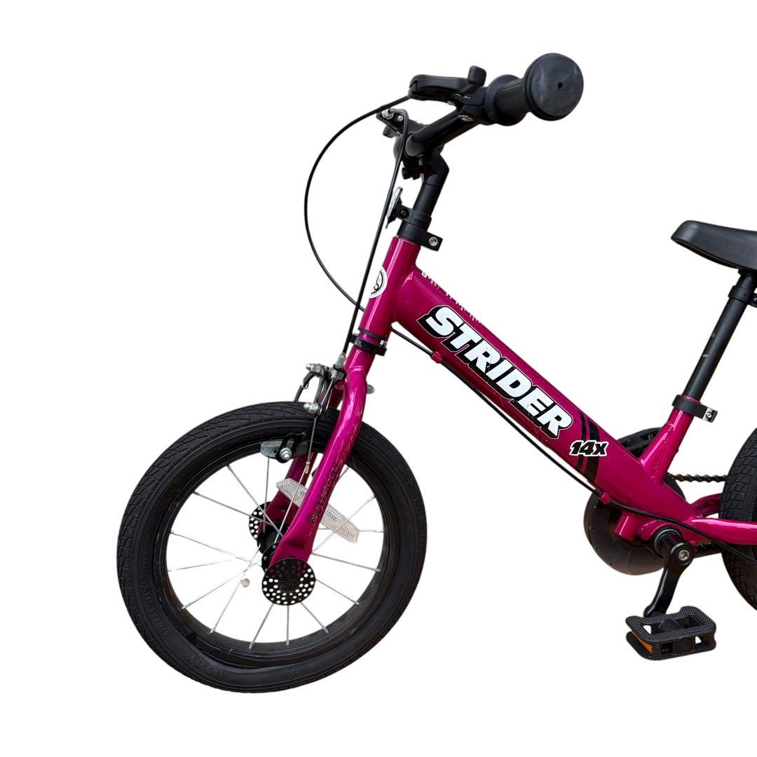ストライダー 14X ピンク 本体 ペダル付き キッズバイク 子ども用自転車