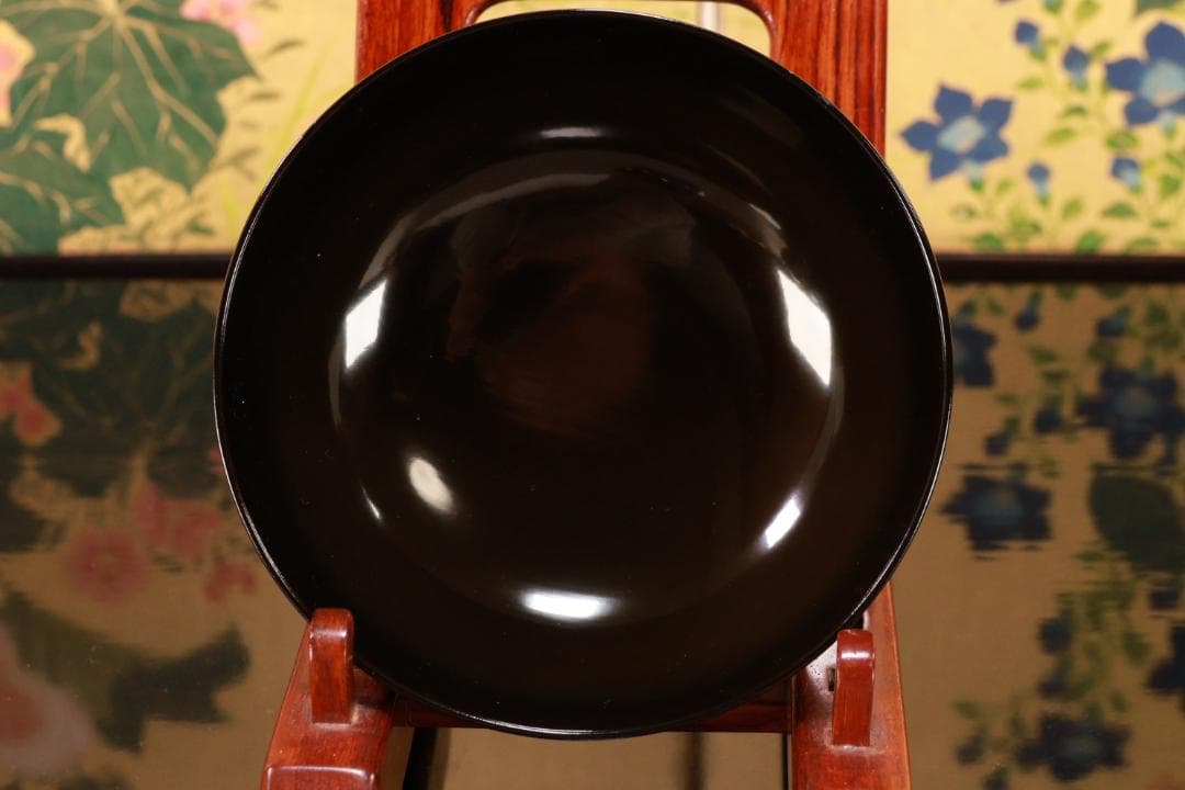 BJ111　時代輪島塗　流水紅葉桜図蒔絵　吸物椀　二客　木製　茶道具 懐石 会席