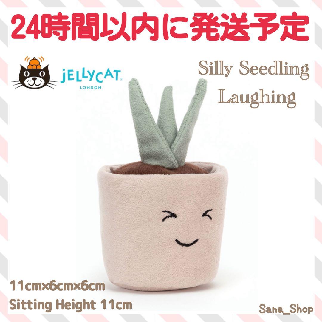 廃盤　新品タグ付き　ジェリーキャット　植物　観葉植物　鉢植え　ポット　芽　笑顔