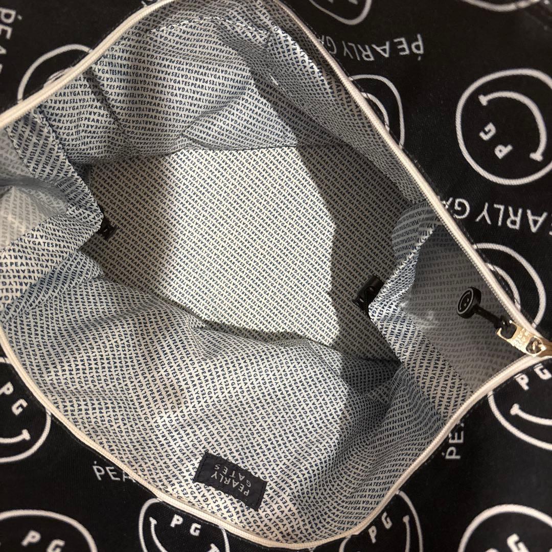 美品‼️PEARLY GATES スマイル柄 ロッカートートバッグ 大容量！！