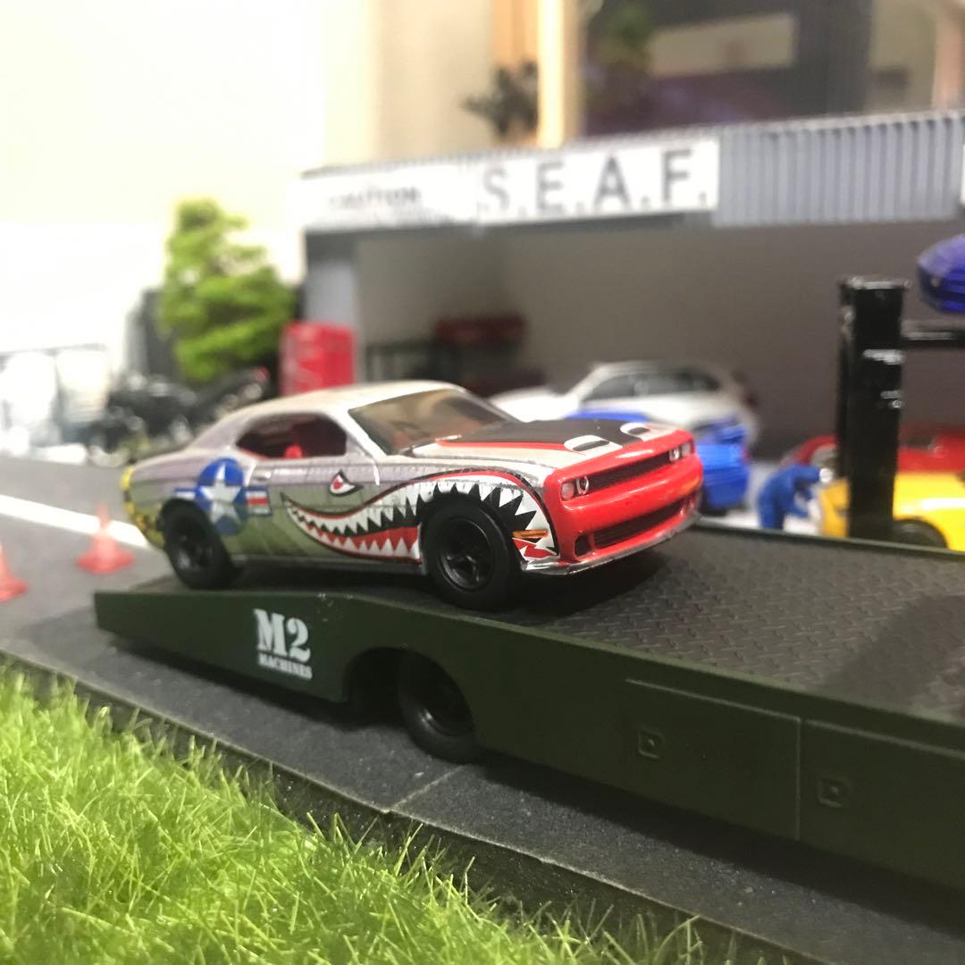 M2 シボレー C60トレーラー ダッジ チャレンジャー シャークスタイルセット