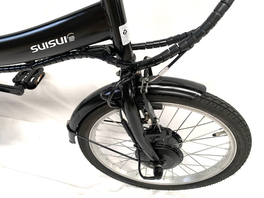 【即乘】送料無料SUISUI折り畳み電動アシスト自転車6速20インチ 動作確認済