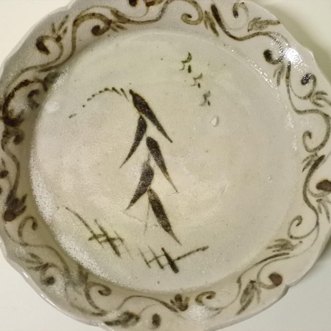 江戸前期　志野織部　皿　骨董品　アンティーク