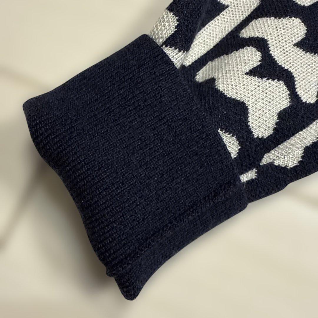 muta MARINE ムータマリン　ウール混　総柄　ニット　ワンピース　S