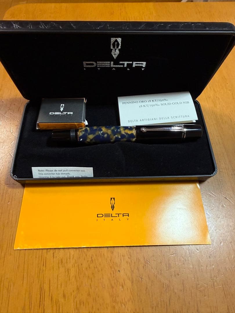 万年筆　DELTA デルタ　オールドナポリ　F 中古品　＊追記あり