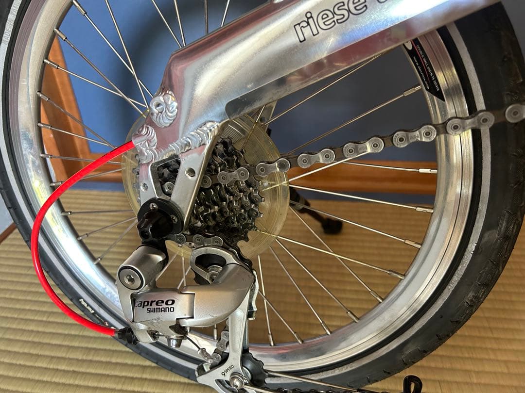 bd-1 HI POLISH ハイポリッシュ9SPEED 折り畳み自転車 18㌅