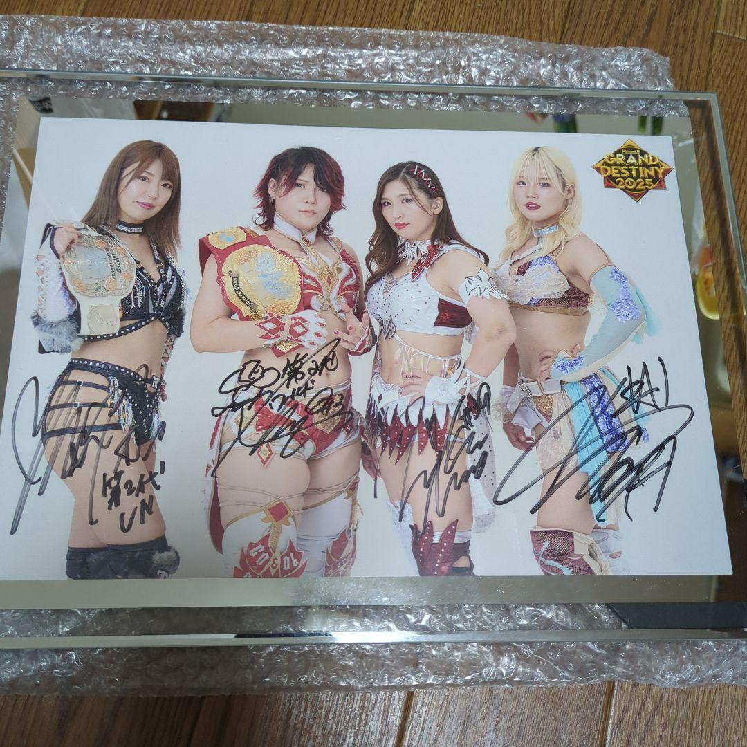 マリーゴールド 両国国技館大会 最前列 限定 直筆サイン入り アクリルパネル