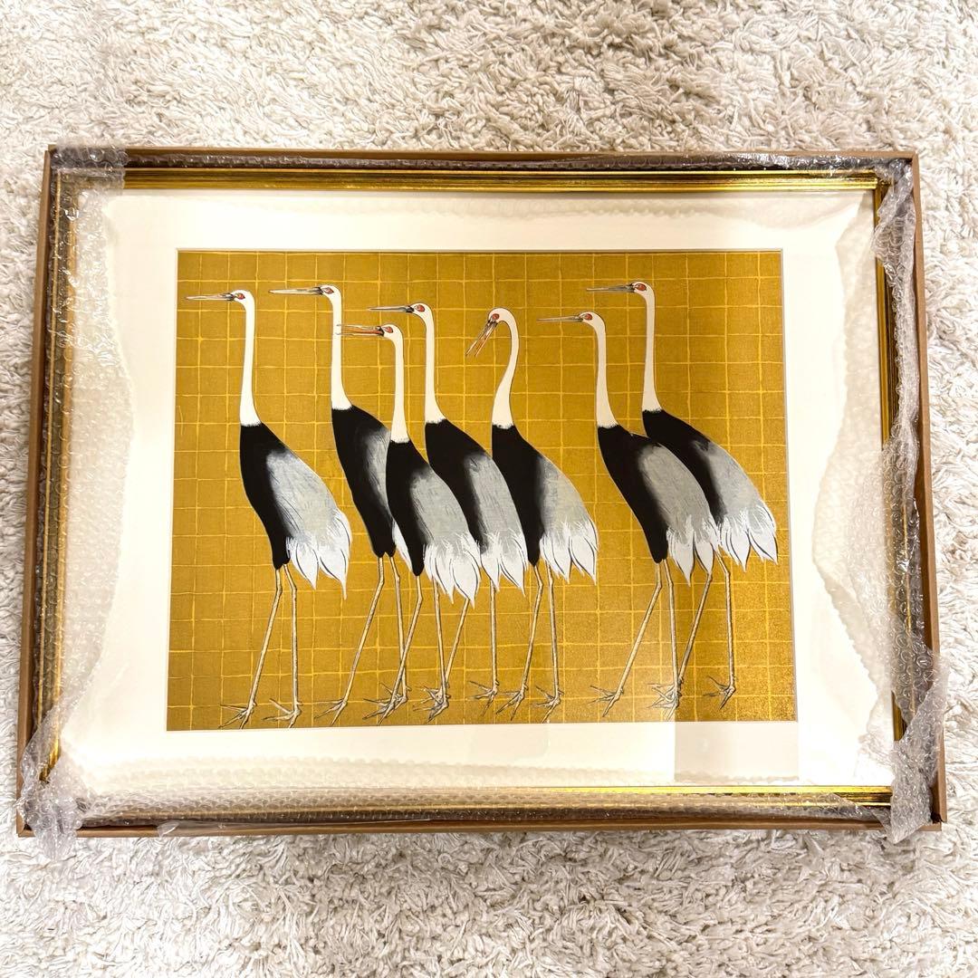 群鶴図～丹青社版／尾形光琳 (木版画)